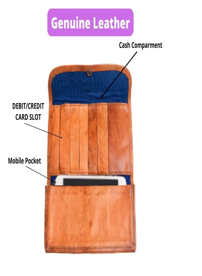 BARMER BAZAAR Barmer Leather Ladies Hand Purse for Women, Gifts for Women, Wallet for Women - Image 4